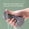 BZG 2Pack exfoliating Bath Sponge,Bath sponges for Shower,Bath sponges for Women,Shower Sponge, Pink Grey 2 Count (Pack of 1) view 4