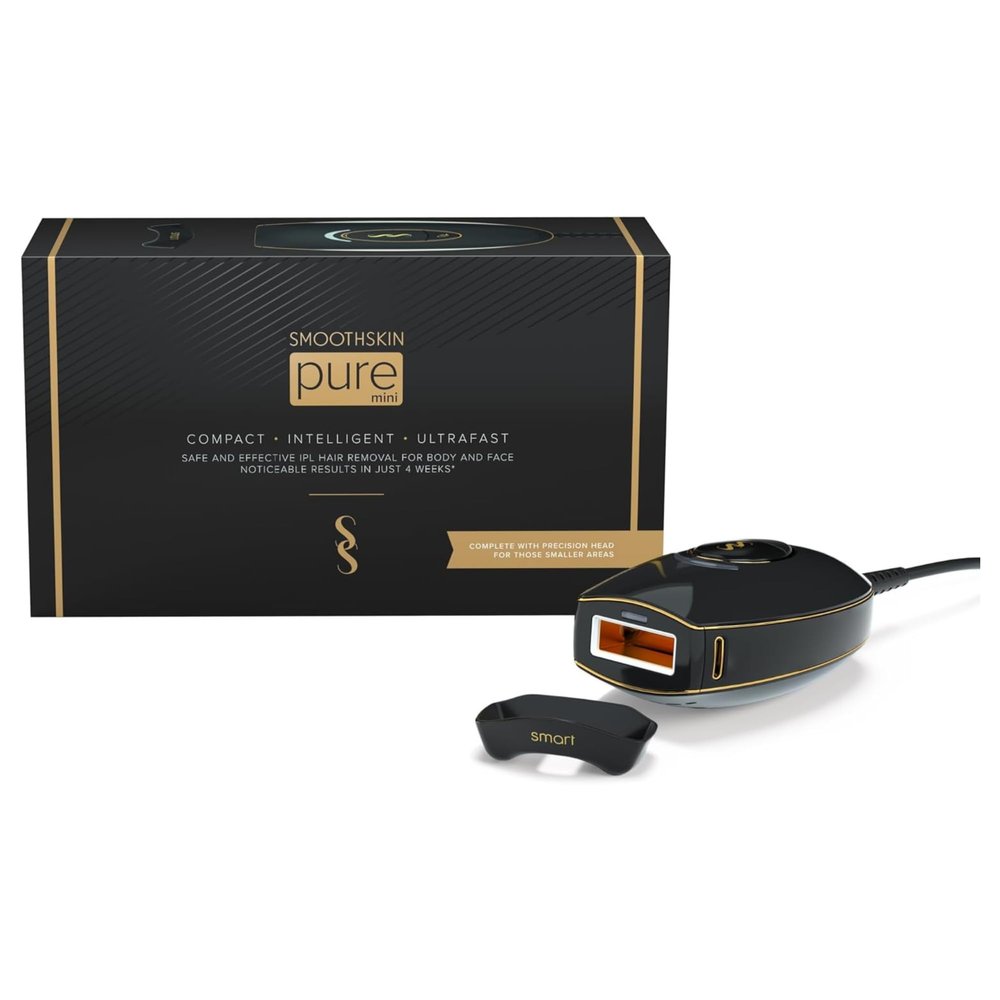 SmoothSkin Pure Mini IPL Laser Hair Removal Device, Long-Lasting, for Body & Facial Hair Removal, Alternative to Laser Hair Removal, Bikini Shaver & Epilator, with Precision Head for Small Areas
