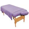 Body Linen 10 Pack Deluxe 3 Piece Flannel Sheet Set - Super Soft & Durable 100% Double-Brushed Cotton Flannel - Includes Flat Sheet, Fitted Sheet, and Fitted Face Cradle Cover - Dahlia Purple view 1