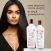 Bain de Terre Long & Healthy Shampoo and Conditioner Set | Sweet Almond Oil | Fortifies & Strengthens Long, Growing Hair | Paraben Free | Color-Safe | 13.5 Fl Oz view 2