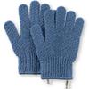 MainBasics Deep Exfoliating Bath Gloves - Heavy-Textured Nylon Shower Scrub for Dead Skin Removal - Machine Washable (1 Pair, Pigeon Blue) view 1