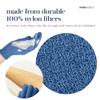 MainBasics Deep Exfoliating Bath Gloves - Heavy-Textured Nylon Shower Scrub for Dead Skin Removal - Machine Washable (1 Pair, Pigeon Blue) view 3
