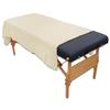 Body Linen 10 Pack Deluxe 3 Piece Flannel Sheet Set - Super Soft & Durable 100% Double-Brushed Cotton Flannel - Includes Flat Sheet, Fitted Sheet, and Fitted Face Cradle Cover - Natural view 4