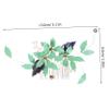 KALLORY Leaf Decorative Hair Comb for Brides Elegant Wedding Hair Accessories for Women Floral Design for Special Occasions Gorgeous Hairpiece for Parties and Celebrations view 2