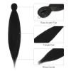 ROSDINA Pre-stretched Braiding Hair - 40 Inch 8 Packs Natural Black Super Long Braiding Hair For Twist or Box Braids, Yaki Texture Hot Water Setting Synthetic Braiding Hair Extensions (40 Inch, 1B-8P) view 2