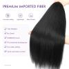 ROSDINA Pre-stretched Braiding Hair - 40 Inch 8 Packs Natural Black Super Long Braiding Hair For Twist or Box Braids, Yaki Texture Hot Water Setting Synthetic Braiding Hair Extensions (40 Inch, 1B-8P) view 3