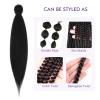 ROSDINA Pre-stretched Braiding Hair - 40 Inch 8 Packs Natural Black Super Long Braiding Hair For Twist or Box Braids, Yaki Texture Hot Water Setting Synthetic Braiding Hair Extensions (40 Inch, 1B-8P) view 4