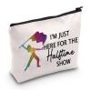 JXGZSO Color Guard Gifts Im Just Here for the Halftime Show Travel Makeup Bag for Teen G (Halftime Show bag) view 1
