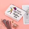 JXGZSO Color Guard Gifts Im Just Here for the Halftime Show Travel Makeup Bag for Teen G (Halftime Show bag) view 3