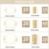 Teenitor Hair Nets Invisible Elastic Edge Mesh and Bobby Pins Set,40 Pieces HairNets, 80 Pieces U Shaped Pins for Ballet Bun,3 Size, Blonde view 2