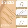Teenitor Hair Nets Invisible Elastic Edge Mesh and Bobby Pins Set,40 Pieces HairNets, 80 Pieces U Shaped Pins for Ballet Bun,3 Size, Blonde view 3