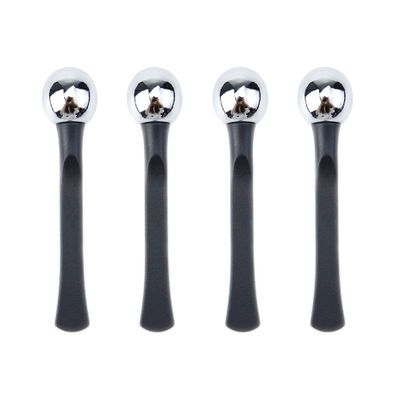 Coshar 4Pcs Metal Massage Stick Eye Cream Applicator Stick Face Cream Massager Roller Tool for Under Eye Reduce Puffiness