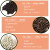 18 Inch Wavy Faux Locs Crochet Hair 6 Packs Soft Gypsy Locs Crochet Braids Pre Looped Dreadlocks Curly Distressed Goddess Locs Hair for Women Brown Blonde African Roots (OM3T4/30/613#) view 3