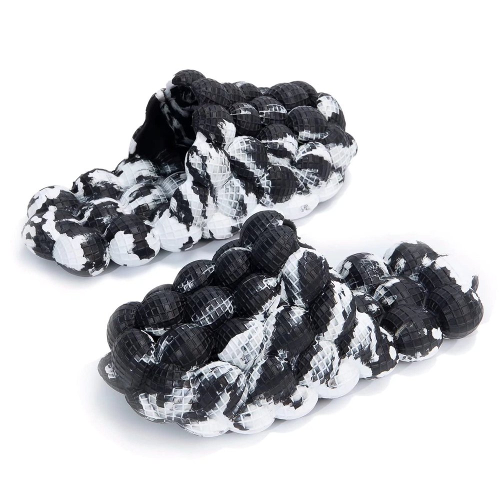 Massage Bubble Slides Slippers for Women Men,Mukinrch Funny Lychee Non-slip Spa Slippers,Gym House Slippers Shower Bedroom Slippers,Soft Pillow Stress Relief Slide,Reflexology Sandals for Ladies slide