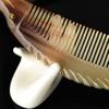 EXCEART Horn Fish-Shaped Comb for Women - Natural Hair Comb Tool Portable Detangler for Styling Curly Hair Anti-Static Hairdressing Accessory view 4