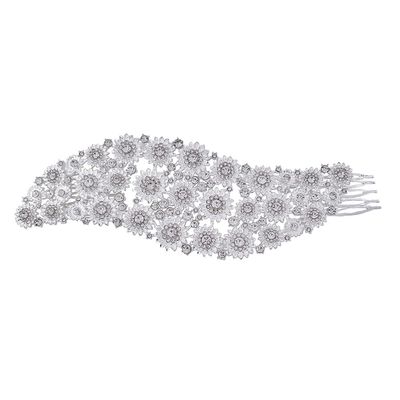KALLORY Bridal Hair Comb Shiny Rhinestones Elegant Hair Accessories for Women for Weddings and Special Occasions Versatile and Styles