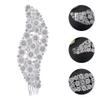 KALLORY Bridal Hair Comb Shiny Rhinestones Elegant Hair Accessories for Women for Weddings and Special Occasions Versatile and Styles view 2