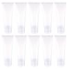 PATIKIL 50ml Squeeze Tube, 15 Pack Empty Cosmetic Tubes Plastic with Flip Lid for Travel Household, Clear view 1