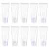 PATIKIL 15ml Squeeze Tube, 20 Pack Empty Cosmetic Tubes Plastic with Flip Lid for Travel Household, Clear view 1
