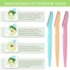 12PCS Face Razor Dermaplaning Blades for Face Eyebrow Razor Facial Hair Remover Face Razors, Exfoliating Dermaplaning Tool Blades Shaver Trimmer Shaper for Women and Men view 4