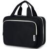 Narwey Travel Toiletry Bag for Women Large Hanging Makeup Bag Organizer Toiletries Bag for Full Size Essentials Accessories Cosmetics (Black (Large)) view 1