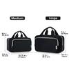 Narwey Travel Toiletry Bag for Women Large Hanging Makeup Bag Organizer Toiletries Bag for Full Size Essentials Accessories Cosmetics (Black (Large)) view 2