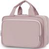 Narwey Travel Toiletry Bag for Women Large Hanging Makeup Bag Organizer Toiletries Bag for Full Size Essentials Accessories Cosmetics (Dusty Rose (Large)) view 1