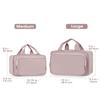 Narwey Travel Toiletry Bag for Women Large Hanging Makeup Bag Organizer Toiletries Bag for Full Size Essentials Accessories Cosmetics (Dusty Rose (Large)) view 2