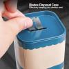 Blade Disposal Case, Razor Blade Bank, Iron Blade Disposal Case, Iron Detachable Cover Large Capacity Razor Blade Bank Storage Container Waste Blades Storage Box Top Opening Design for Barber Shop (Bl view 4