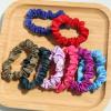 Satin Scrunchies Hair Ties for Women Girls Small Elastic Band,Furling Pompoms 32 Pcs Hair Bobbles Scrunchie Thick Thin Hair Ponytail Holders Accessories Colorful Mix view 3