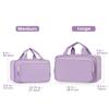 Narwey Travel Toiletry Bag for Women Large Hanging Makeup Bag Organizer Toiletries Bag for Full Size Essentials Accessories Cosmetics (Purple (Large)) view 2