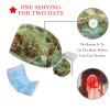 2 Pack Antique Retro Old World Map Nautical Compass Adjustable Working Cap with Button,Ponytail Pouch Tie Back Hats view 3