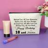 18th Birthday Gifts for Girls Makeup Bag Birthday Gifts for Women 18 Years Old Happy Birthday Gifts for Sister Cosmetic Bag Gifts for Your Daughter Turning 18 Born in 2006 Gifts Travel Pouch view 2