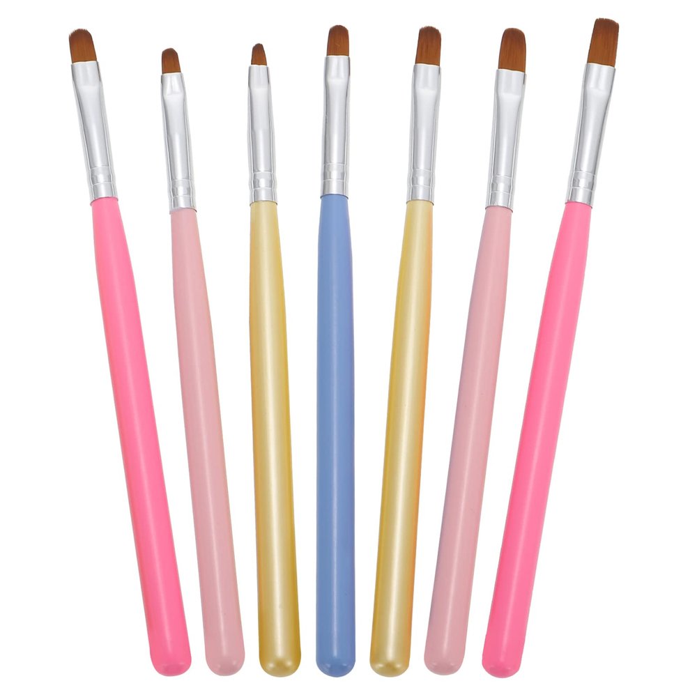 FOMIYES 7pcs Nail Art Brush Gel Nail Drawing Tools for Manicure Compact and Easy to Use for Home