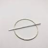 925 Sterling Silver, Sterling Silver Hair Pin, Shawl Pin, Boho Style, Jewelry For Her, Versatile Open Circle Hair Accessory, Hair Jewelry, Pin For Hair, Perfect for summer Hair clip, Gift For Her view 4