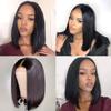 12A Short Bob Wigs for Black Women Human Hair HD 13x4 Lace Front Full Lace Wigs Human Hair Natural 150% Hair Density (16 Inch, 13X4 Straight Bob Wig) view 1
