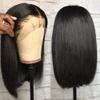 12A Short Bob Wigs for Black Women Human Hair HD 13x4 Lace Front Full Lace Wigs Human Hair Natural 150% Hair Density (16 Inch, 13X4 Straight Bob Wig) view 3