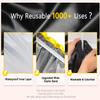 mikimini Black Shower Cap for Women, Men & Girls 1 Pack Reusable Double Layers Waterproof Bathing Shower Hat with Soft Comfortable PEVA Lining, non-fading, Stretchy Shower Cap view 3