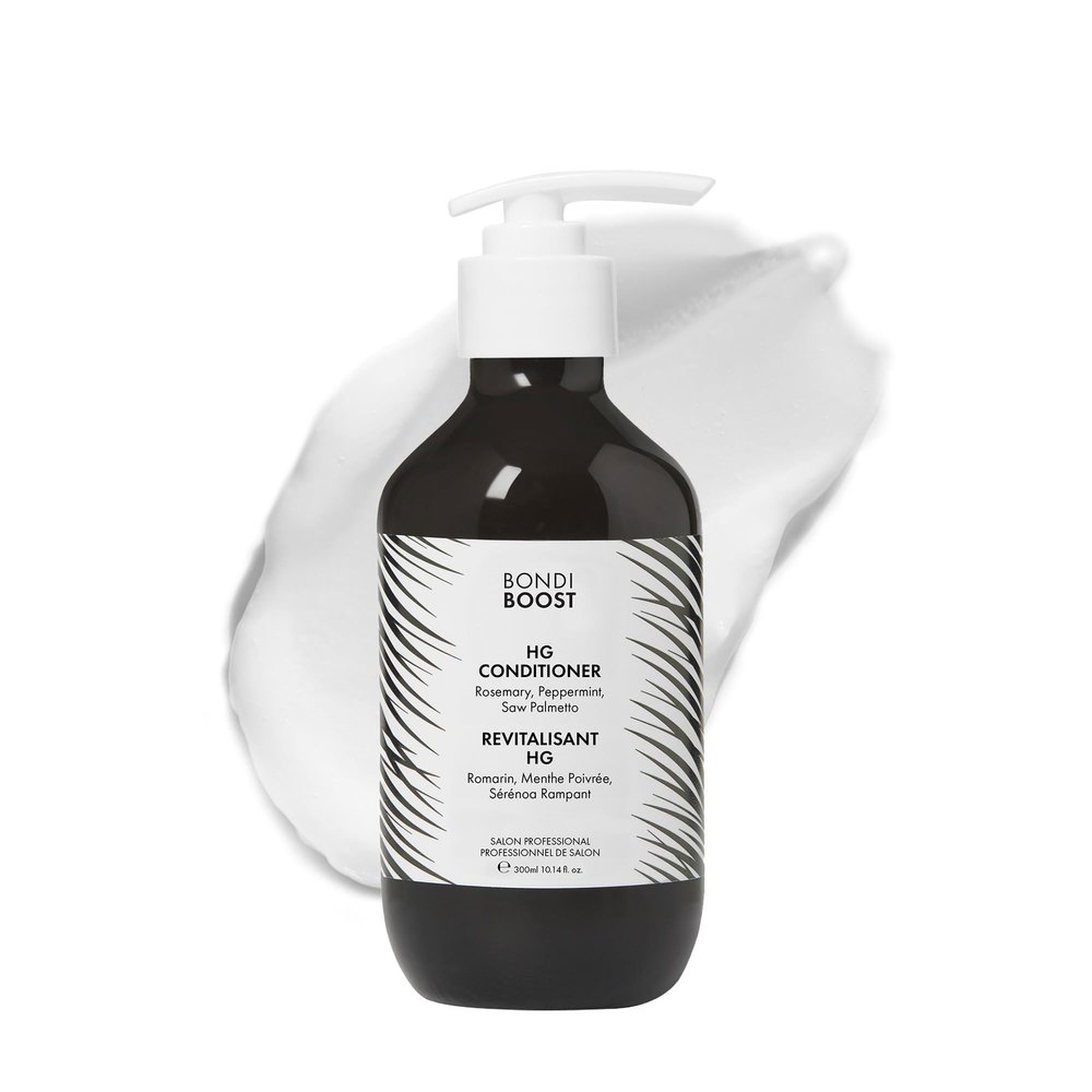 BONDIBOOST HG Anti-Thinning Hair Conditioner [10.14 fl oz] - Hydrating Hair Conditioner with Aloe Vera, Rosemary & Saw Palmetto, Promotes Thicker + Stronger-Looking Hair for Men & Women, Sulfate-Free