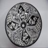17" round TALAVERA VESSEL SINK Mexican handmade ceramic bathroom basin, folk art view 2