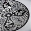 17" round TALAVERA VESSEL SINK Mexican handmade ceramic bathroom basin, folk art view 4