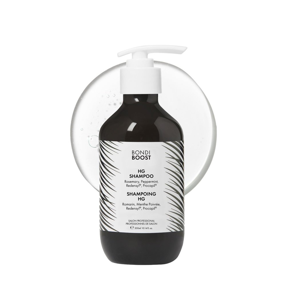 BONDIBOOST HG Anti-Thinning Shampoo for Women & Men [10.14 fl oz], Clinically Tested to Promote Fuller + Thicker-Looking Hair, Natural Mint Scent + Procapil, Redensyl & Rosemary Formula, Sulfate-Free