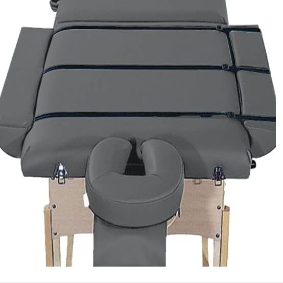 XL Side Armrest Bolster Massage Table Extension, Extra Long Exam Table Extender, Extend The Width of Your Table, Massage Bolster (Stone Gray)