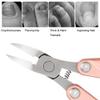 Toenail Clipper, ANGGREK Foldable Dead Skin Trimmer Clipper Stainless Steel Fingernail Toenail Clippers Manicure Pedicure Pliers Tool view 4