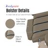 ibodycare XL Side Armrest Bolster Massage Table Extension, Exam Table Extender, Extend The Width of Your Table, Massage Bolster (Tan) view 2