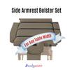 ibodycare XL Side Armrest Bolster Massage Table Extension, Exam Table Extender, Extend The Width of Your Table, Massage Bolster (Tan) view 3