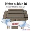 ibodycare XL Side Armrest Bolster Massage Table Extension, Exam Table Extender, Extend The Width of Your Table, Massage Bolster (Tan) view 4
