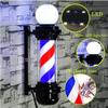 MIUXIU 35 Inch Barber Pole Light, Classic Style Hair Salon Barber Shop Open Sign, Barber Shop Rotating Black White LED Strips, IP54 Waterproof Save Energy, Wall Mount view 2