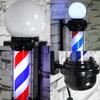 MIUXIU 35 Inch Barber Pole Light, Classic Style Hair Salon Barber Shop Open Sign, Barber Shop Rotating Black White LED Strips, IP54 Waterproof Save Energy, Wall Mount view 3