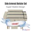XL Side Armrest Bolster Massage Table Extension, Extra Long Exam Table Extender, Extend The Width of Your Table, Massage Bolster (Vanilla) view 3